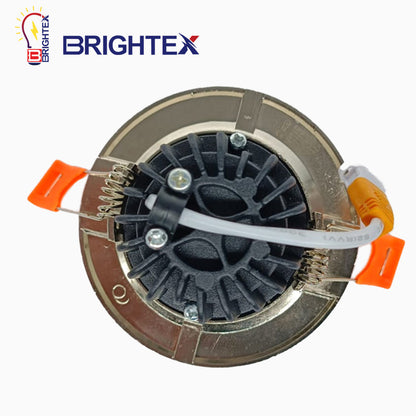 LED Downlight 3500K – 7W – White/Chrome Frame